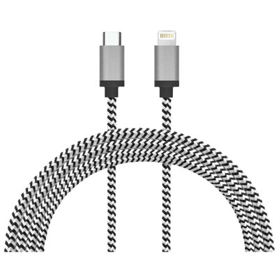 LBT 3m (10 ft.) Lightning to USB-C Cable - Black/White Great length fast charge!
                                                    My daughter was in the hospital and needed a charger for her phone