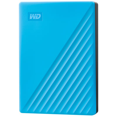 WD My Passport 5TB USB Portable External Hard Drive (WDBPKJ0050BBL-WESN) - Blue - Only at Best Buy External drive for PS5