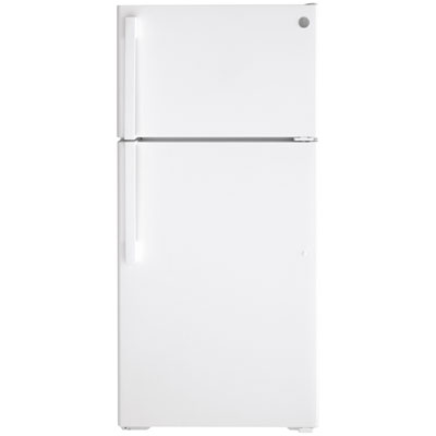 GE 28" 15.6 Cu. Ft. Top Freezer Refrigerator (GTE16DTNRWW) - White It's A good Refrigerator