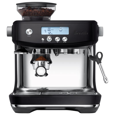 Image of Breville Barista Pro Espresso Machine with Frother & Coffee Grinder - Black Truffle