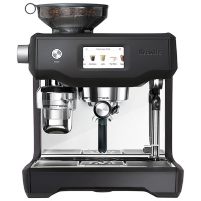 Image of Breville Oracle Touch Automatic Espresso Machine with Frother & Coffee Grinder - Black Truffle