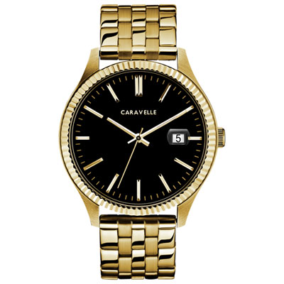 Image of Caravelle 41mm Men's Casual Watch - Gold/Black