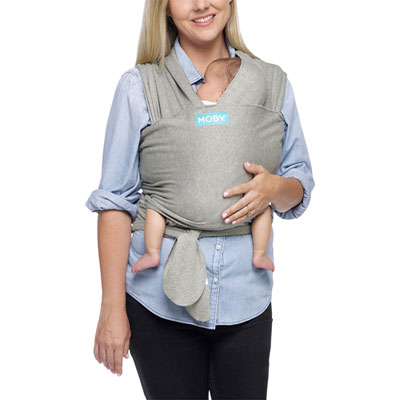 Image of Moby Classic Front & Hip Wrap Carrier - Grey