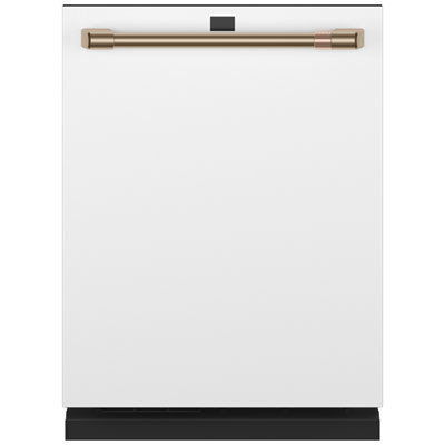 Image of Café 24   39dB Built-In Dishwasher with Stainless Steel Tub & Third Rack (CDT875P4NW2) - Matte White