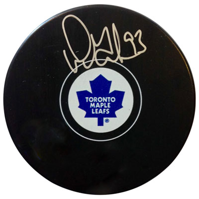 Image of Frameworth Toronto Maple Leafs: Hockey Puck Signed By Doug Gilmour