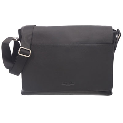 Club Rochelier Leather Convertible Messenger Bag - Black