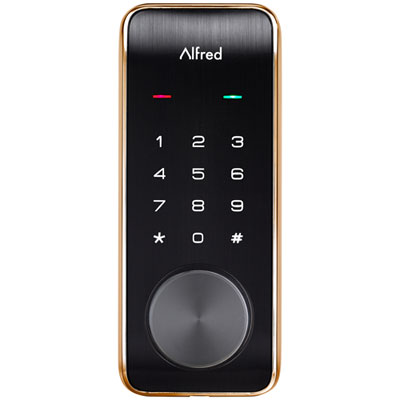 Image of Alfred DB2-B Bluetooth Touchscreen Smart Lock - Gold