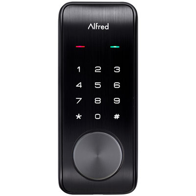 Image of Alfred DB2-B Bluetooth Smart Lock with Key - Black