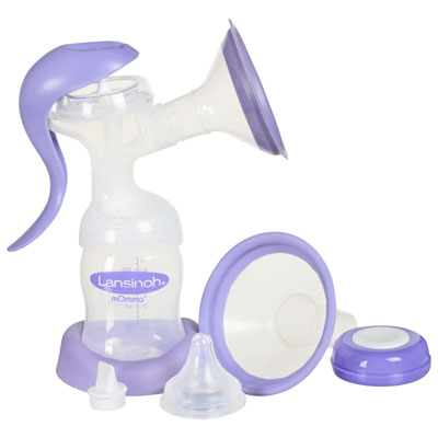 Image of Lansinoh Manual Single Breast Pump with Accessories