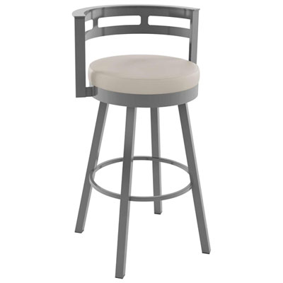 Tabouret De Bar Contemporain À Hauteur De Bar Render - Crème/gris Lustré