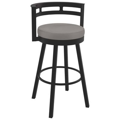 Tabouret De Bar Contemporain À Hauteur De Comptoir Render - Gris Taupe/brun Foncé