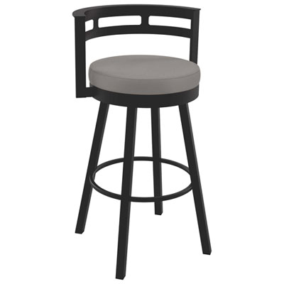 Tabouret De Bar Contemporain À Hauteur De Bar Render - Gris Taupe/brun Foncé