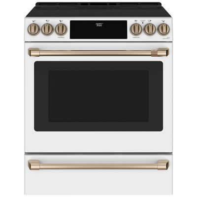 Café 30" Self-Clean True Convection 5-Element Slide-In Induction Range (CCHS900P4MW2) - White Great features and appearance