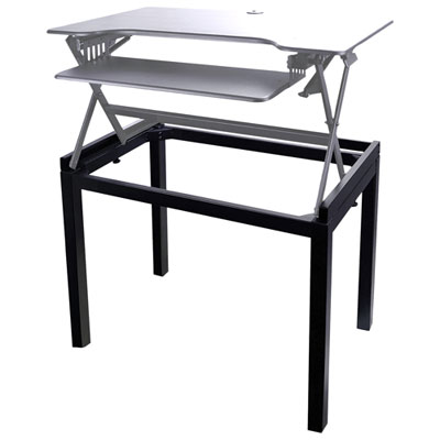 Image of Rocelco Desk Riser Floor Stand - Black
