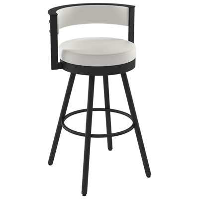 Eller Modern Counter Height Barstool - White/Black