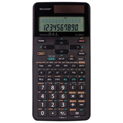 Sharp Scientific Calculator (EL520XTBBK)