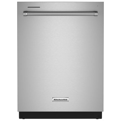 Image of KitchenAid 24   44dB Built-In Dishwasher with Stainless Steel Tub (KDTM404KPS) - PrintShield Stainless