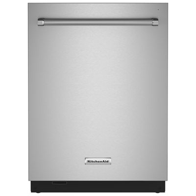 Image of KitchenAid 24   44dB Built-In Dishwasher with Stainless Steel Tub (KDTM604KPS) - PrintShield Stainless