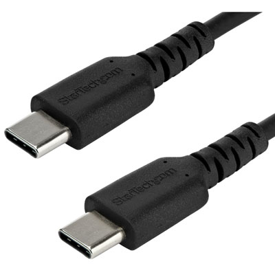 Câble Usb-C À Usb-C De 1 M (3,3 Pi) De Startech (Rusb2Cc1Mb) - Noir