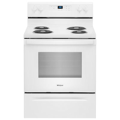 Whirlpool 30" 4.8 Cu. Ft. Self-Clean Freestanding Electric Coil Top Range (YWFC315S0JW) - White great stove love it