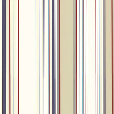 Image of Chesapeake Stripes Wallpaper - Cape Elizabeth Red Lookout