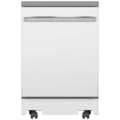 Image of GE 23.62   58dB Portable Dishwasher (GPT225SGLWW) - White