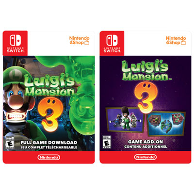 Luigi's Mansion 3 + Extension Contenu Téléchargeable Multijoueur (Switch) - Téléchargement Numérique