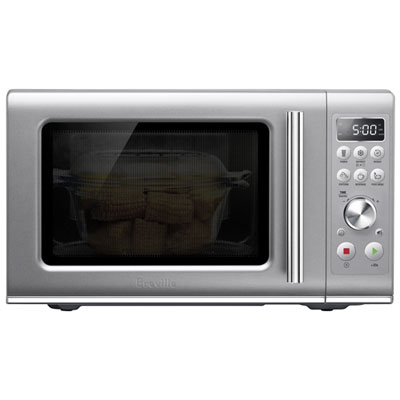 Image of Breville Compact Wave Soft Close 0.9 Cu. Ft. Microwave (BMO650SIL1BCA1) - Silver