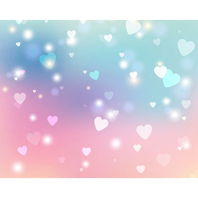 Image of Ohpopsi Sweet Hearts Wall Mural - Pink