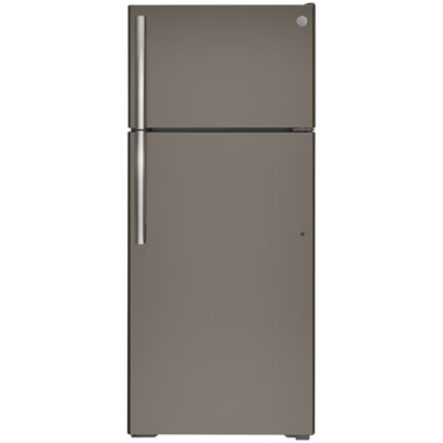 GE 28" 17.5 Cu. Ft. Top Freezer Refrigerator (GTE18GMNRES) - Slate Great Fridge