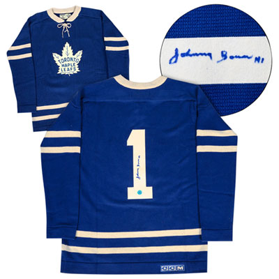 Johnny Bower Signed Toronto Maple Leafs Fanatics Jersey HOF '76 (AJ' –  Super Sports Center