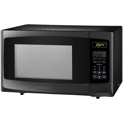 Image of Insignia 0.9 Cu. Ft. Microwave (NS-MW09BK0-C) - Black - Only at Best Buy