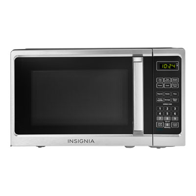 Image of Insignia 0.7 Cu. Ft. Microwave (NS-MW07SS1-C) - Stainless Steel - Only at Best Buy
