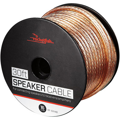 Rocketfish 9.14m (30 ft.) 16AWG Speaker Cable - Only at Best Buy Very Heavy Duty wire, worked great