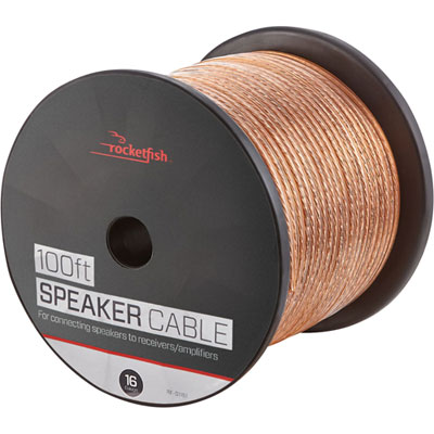 Rocketfish 30.48m (100 ft.) 16AWG Speaker Cable - Only at Best Buy Works great, just as good as Best Buy expensive wires
