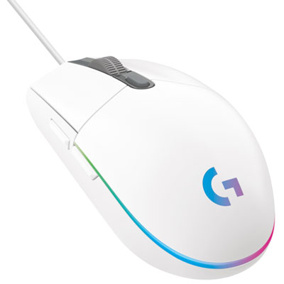 Logitech G203 LIGHTSYNC 8000 DPI Optical Gaming Mouse - White Great mouse, very responsive and logitech quality!