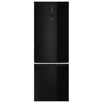 Image of Whirlpool 24   12.7 Cu. Ft. Bottom Freezer Refrigerator (WRB533CZJB) - Black