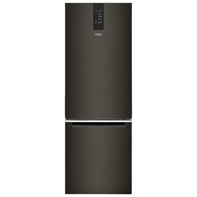 Whirlpool 24" 12.7 Cu. Ft. Bottom Freezer Refrigerator (WRB543CMJV) - Black Stainless A great looking fridge that actually holds a lot of food!  It's tall and narrow and fit perfectly into my space