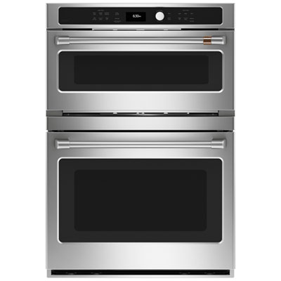 Café 30" 6.7 Cu. Ft. True Convection Electric Combination Wall Oven (CTC912P2NS1) - Stainless Steel Oven
