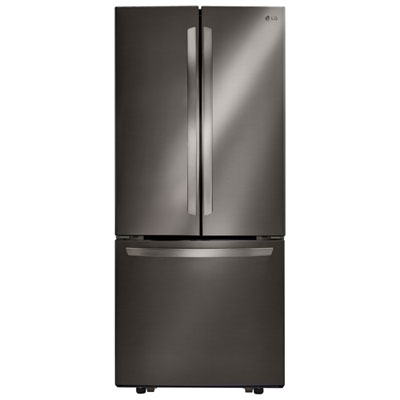 LG 30" 21.8 Cu. Ft. French Door Refrigerator (LRFNS2200D) - Black Stainless Steel Confronté à des contraintes telles que hauteur ( 68