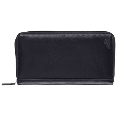 Image of Mancini Casablanca RFID Genuine Leather Travel Wallet - Black