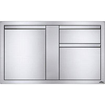 "Napoleon 42"" x 24"" 1-Door 1-Waste Bin Built-in Grill Storage (BI-4224-1D1W)"