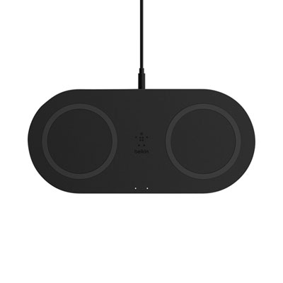 Belkin QuickCharge 10W Dual Qi-Certified Wireless Charging Pad - Black Belting Wireless Phone Charger is Boss