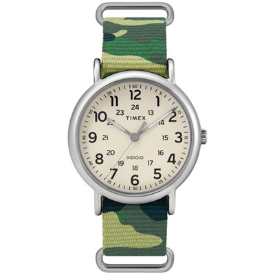 Image of Timex Weekender 41mm Men's Casual Watch - Green/Camo/White