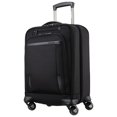 Samsonite Pro 15.6" Vertical Spinner Mobile Office Bag - Black The handles are sturdy and durable, the wheels are attached to make a nice base, and each spinner wheel is doubled to make sure this bag is very maneuverable and easy to use