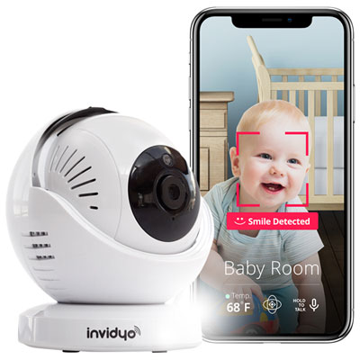 Image of Invidyo Video Baby Monitor with Night Vision and Two-Way Communication (INV300)