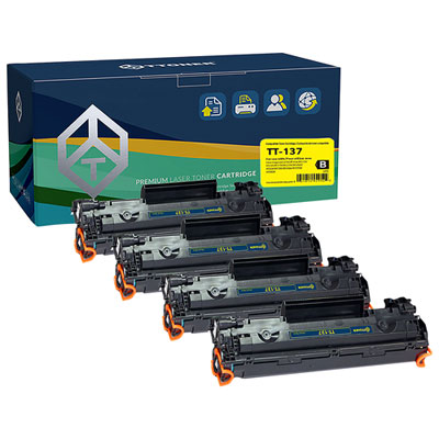 TToner Canon Compatible Black Toner (TT-CRG137) - 4 Pack
