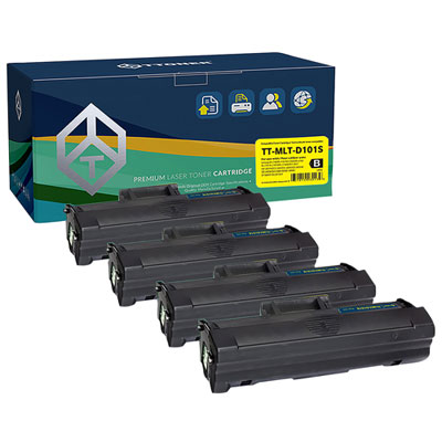 TToner Samsung Compatible Black Toner (TT-D101S) - 4 Pack