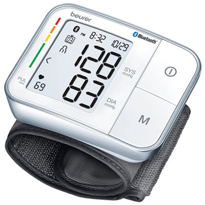 Image of Beurer Wireless Wrist Blood Pressure Monitor with Smartphone App (BC57)