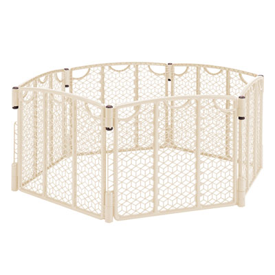 Evenflo Pressure/Hardware Mounted/ Freestanding Versatile Play Space - Cream We have enjoyed this baby gate